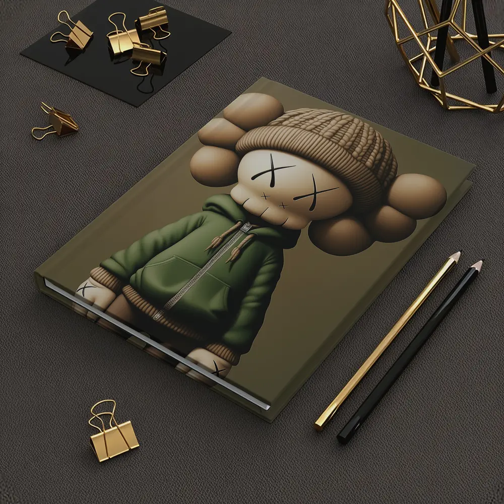 KAWS Style Toy Figure Green Hoodie – Notebooks