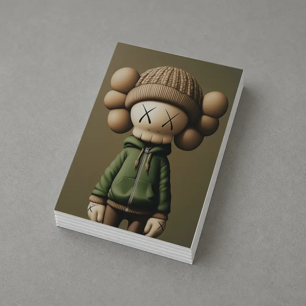 KAWS Style Toy Figure Green Hoodie – Postcards
