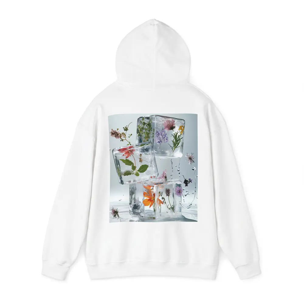 Wildflowers Frozen Inside Clear Ice Cubes – Hoodies