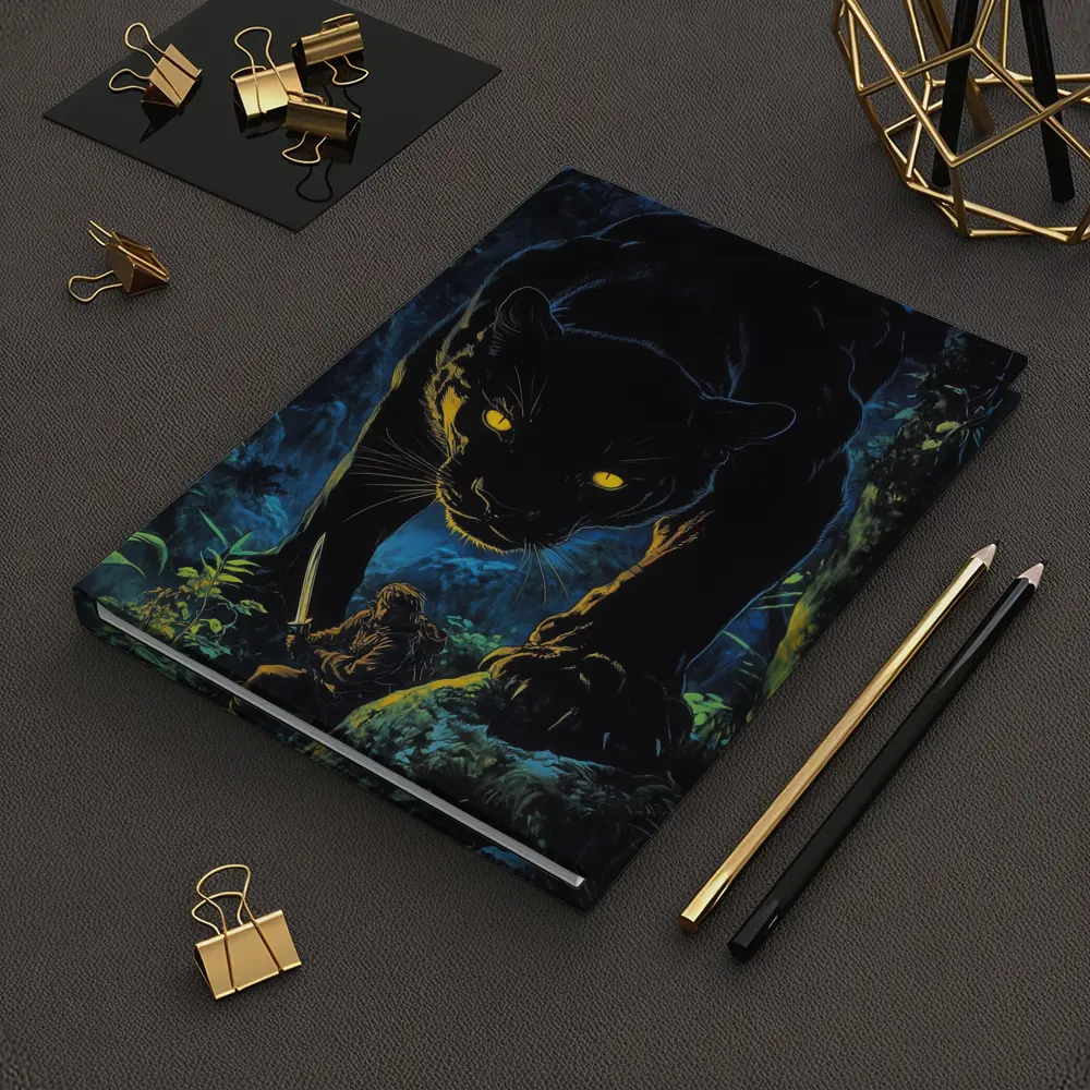 Black Panther Stalking Hunter Dark Jungle Night – Notebooks