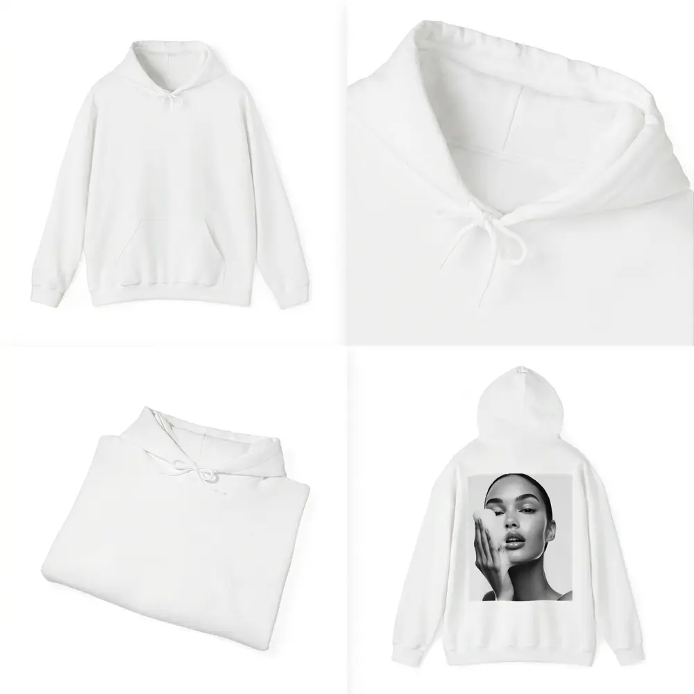 Woman Washing Face With Foam Beauty – Hoodies