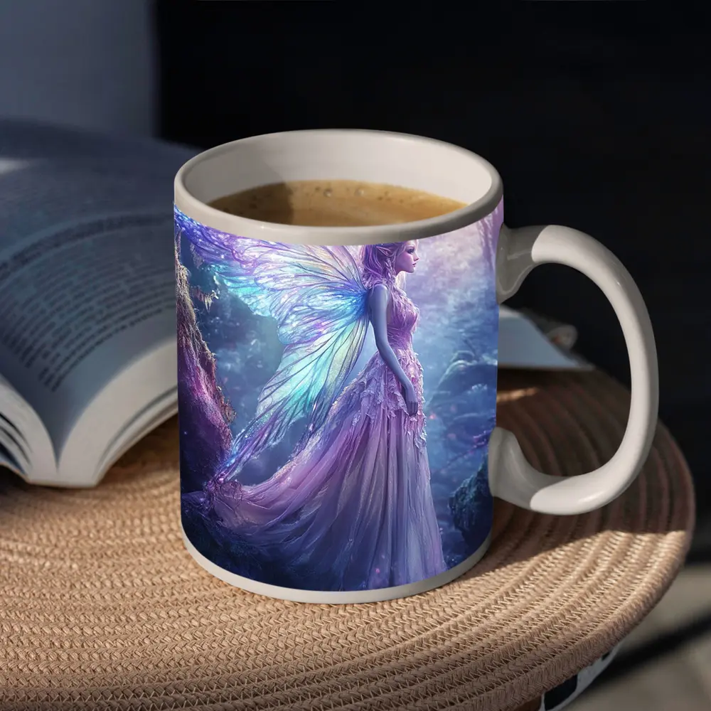 Fantasy Fairy Purple Wings Enchanted Forest – Mugs