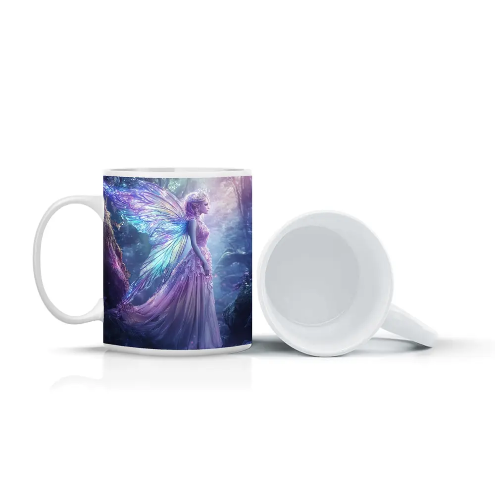Fantasy Fairy Purple Wings Enchanted Forest – Mugs