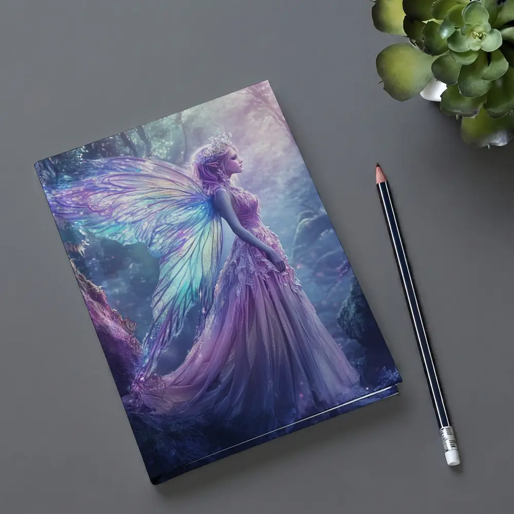 Fantasy Fairy Purple Wings Enchanted Forest – Notebooks