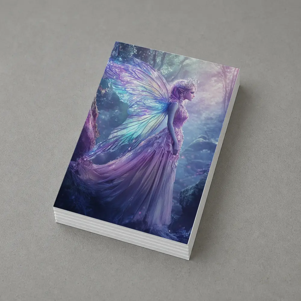 Fantasy Fairy Purple Wings Enchanted Forest – Postcards