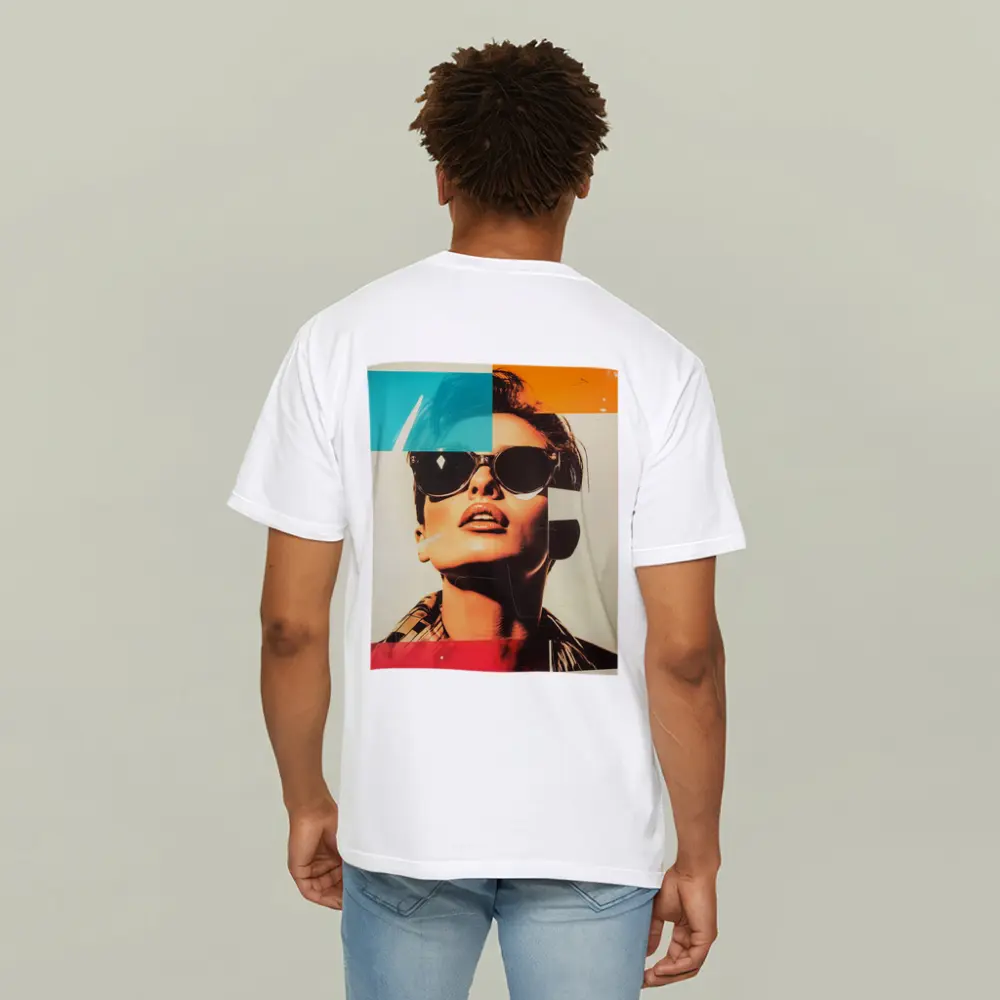 Retro Pop Art Woman Sunglasses Collage Style – T-Shirts