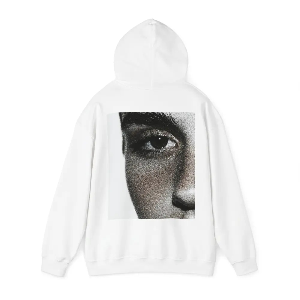 Close Up Woman Face Black White Portrait – Hoodies