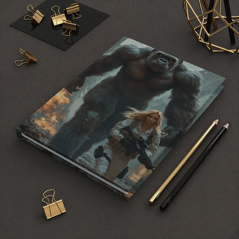 Giant Gorilla Woman Soldier Destroyed City – Notebooks