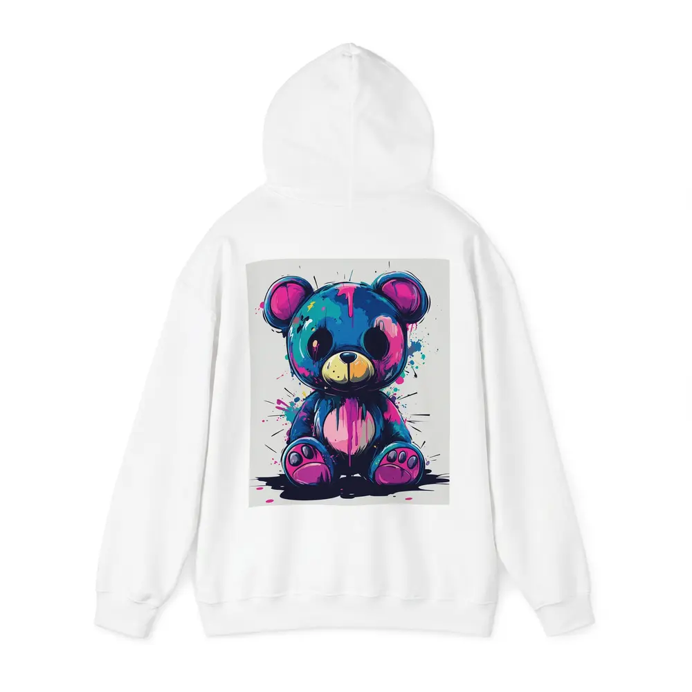 Graffiti Teddy Bear Colorful Paint Splash Art – Hoodies