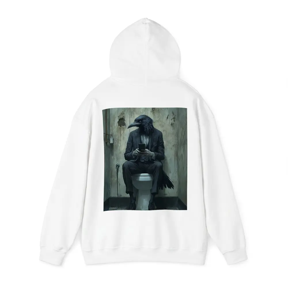 Crow In Suit On Toilet Dark Art – Hoodies