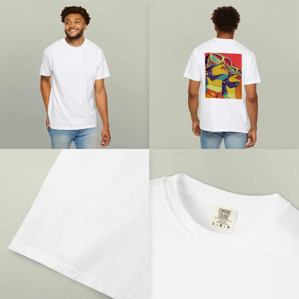 Retro Women Pop Art Bold Color – T-Shirts