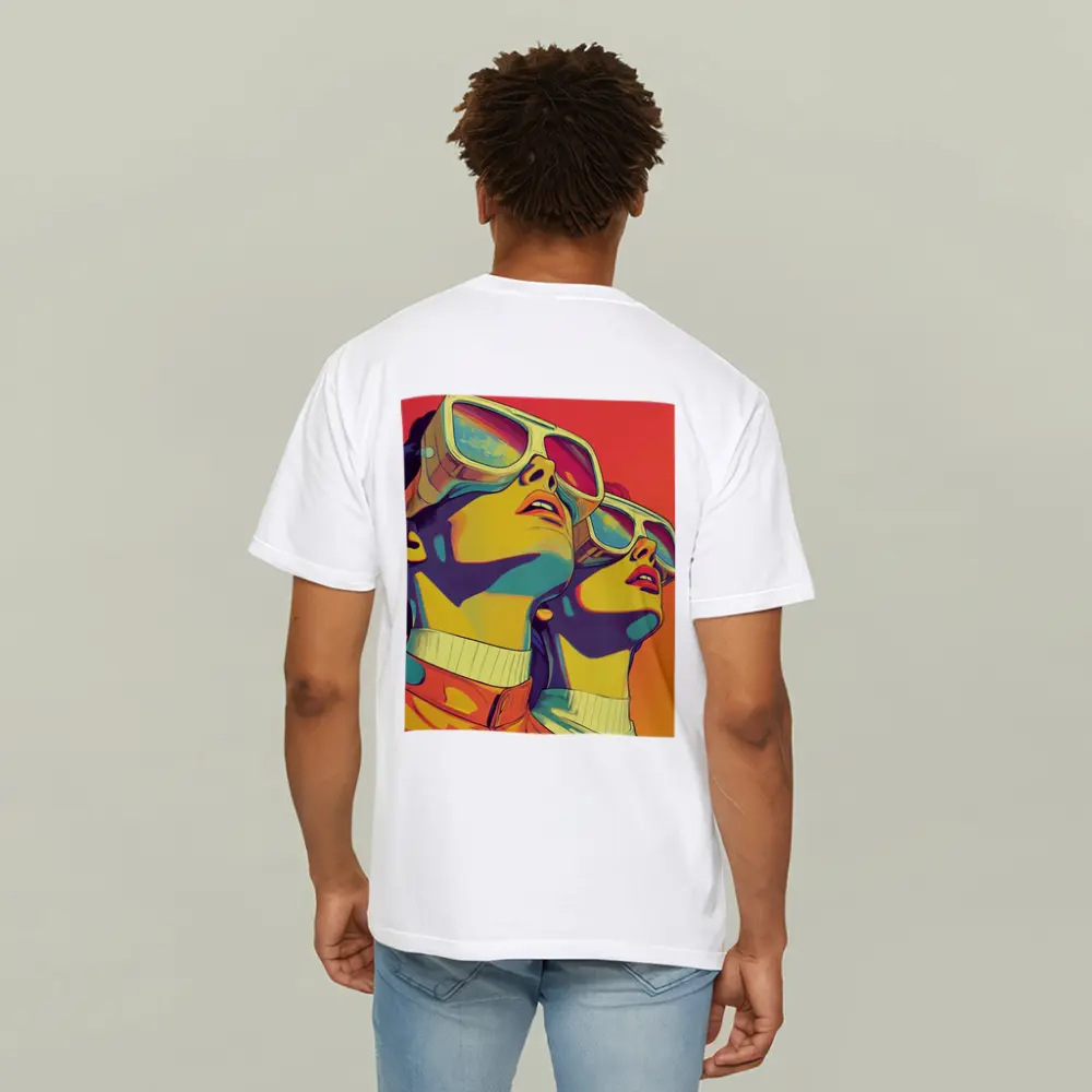 Retro Women Pop Art Bold Color – T-Shirts