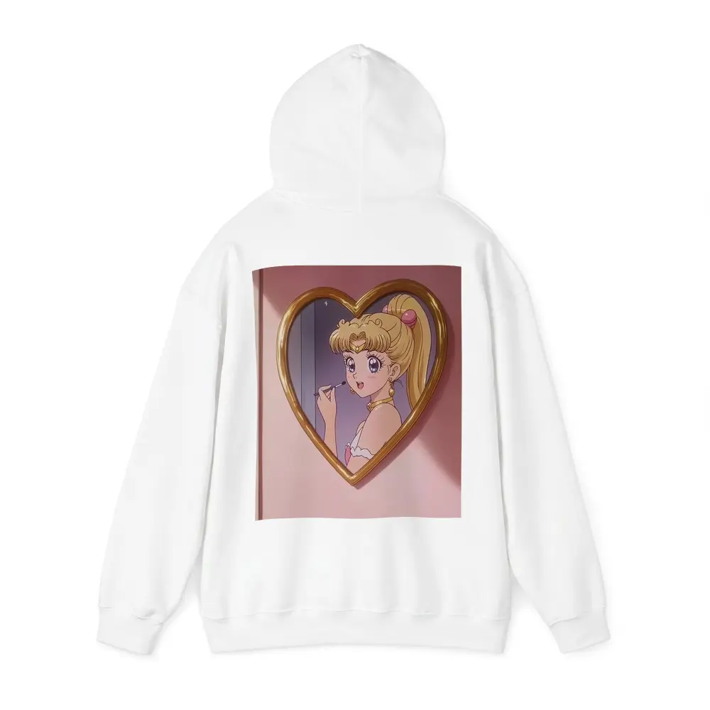 Sailor Moon Anime Girl Heart Mirror Pink – Hoodies