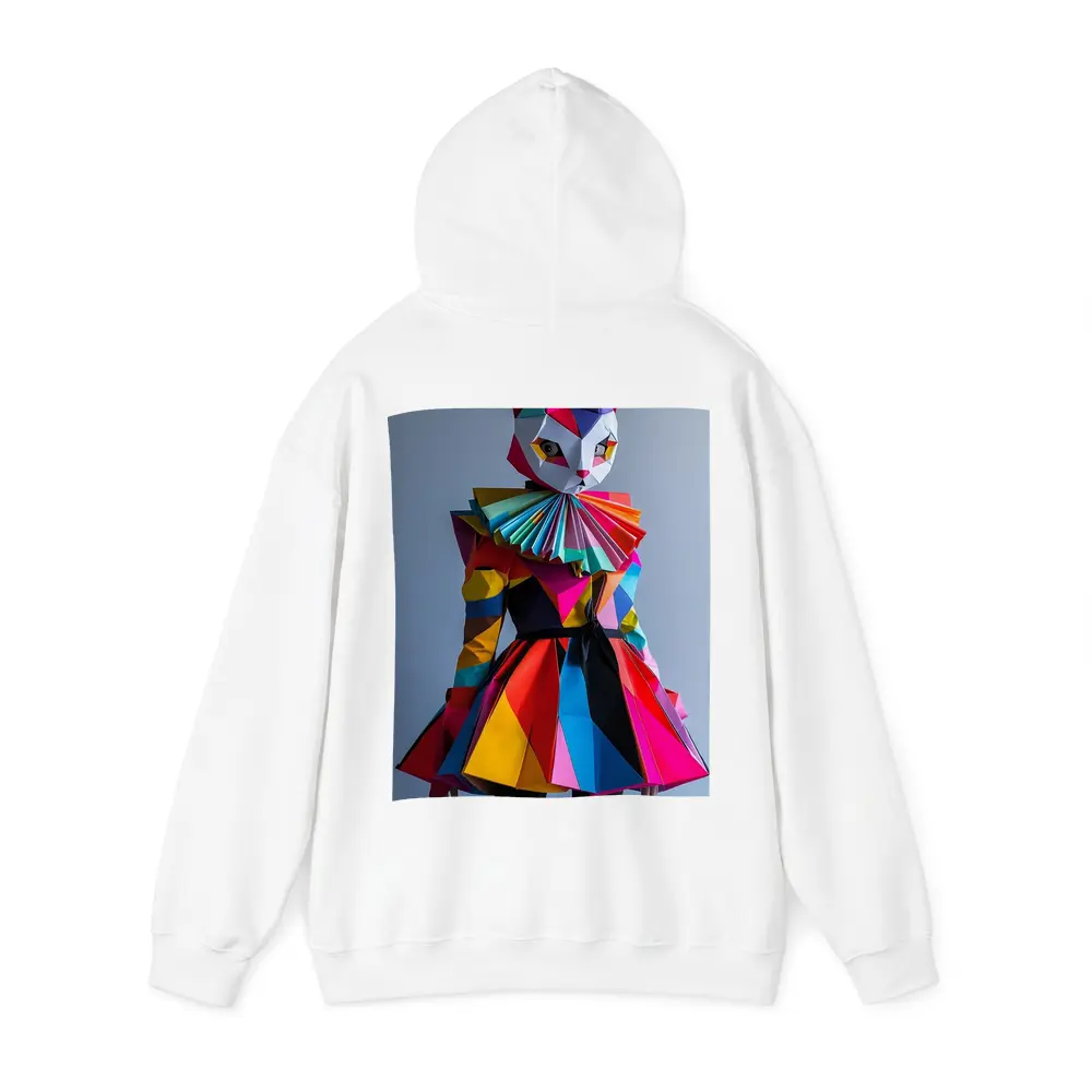 Colorful Geometric Cat Mask Costume Art – Hoodies
