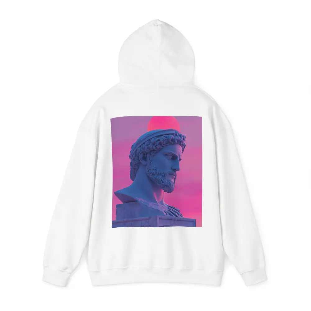 Greek Statue Bust Vaporwave Pink Sky – Hoodies