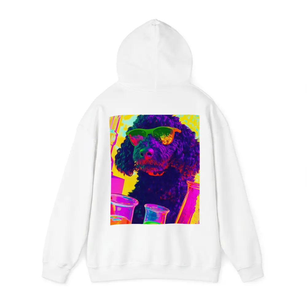 Poodle Dog Scientist Neon Pop Art – Hoodies