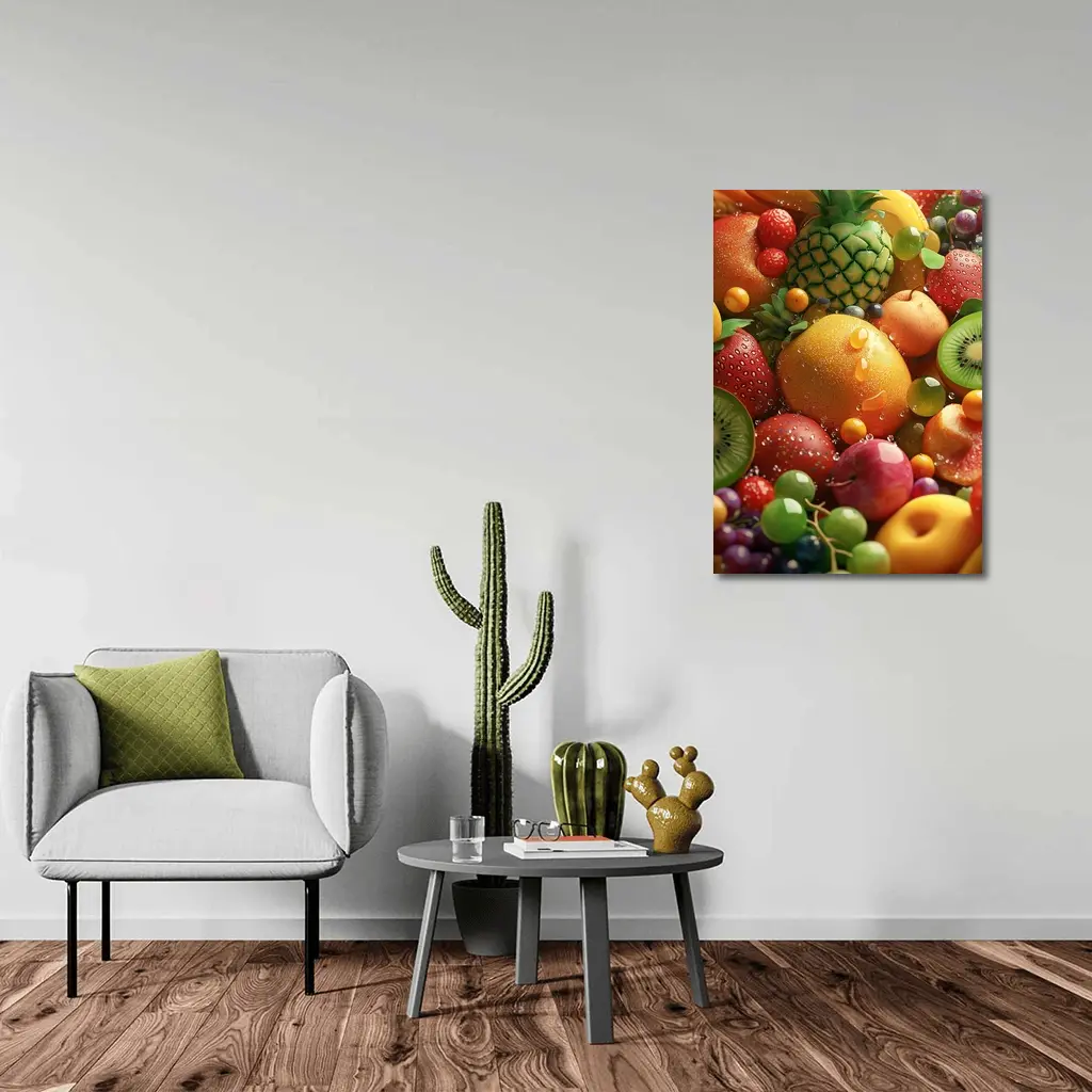 Colorful Tropical Fruits Fresh Summer Arrangement – Wall Art
