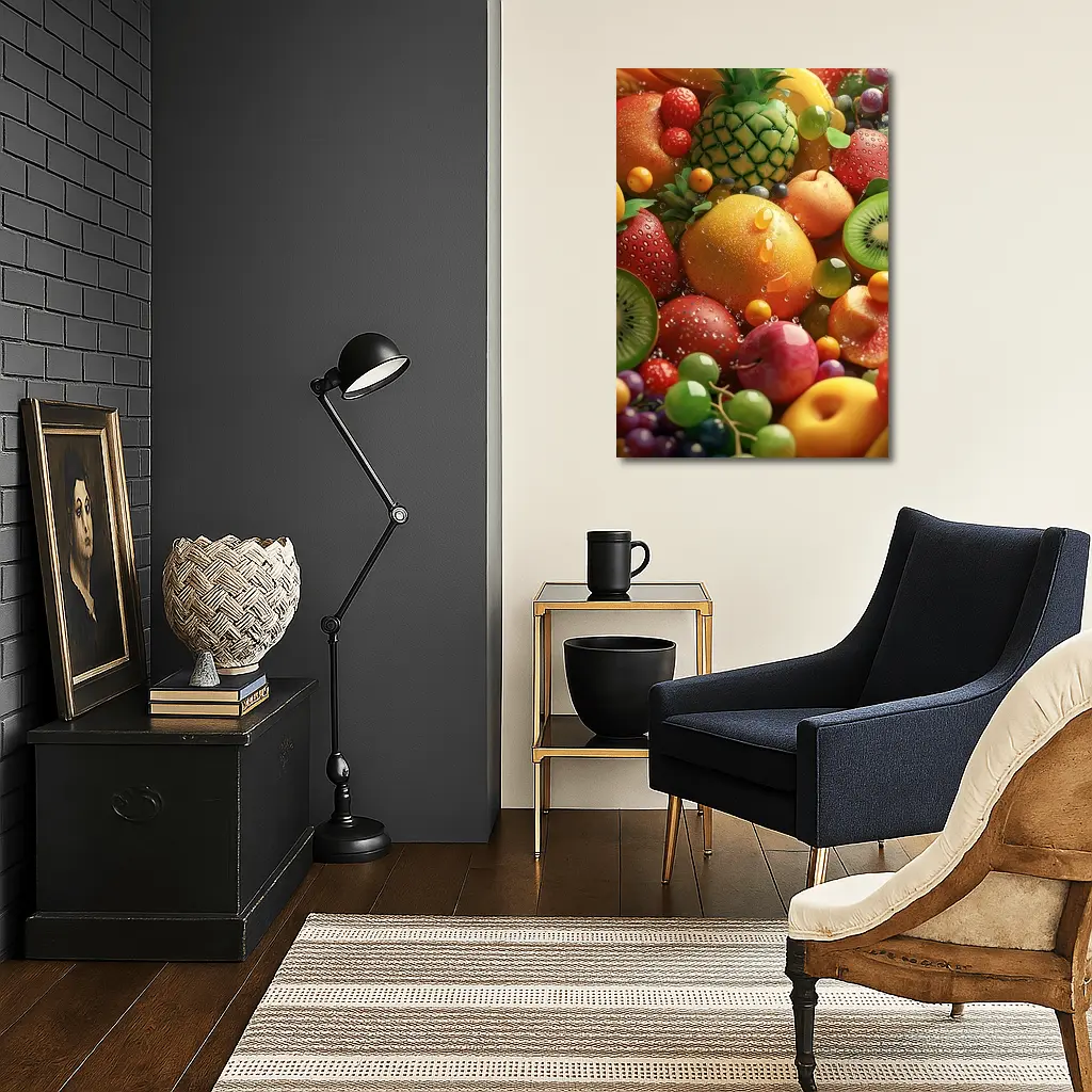 Colorful Tropical Fruits Fresh Summer Arrangement – Wall Art