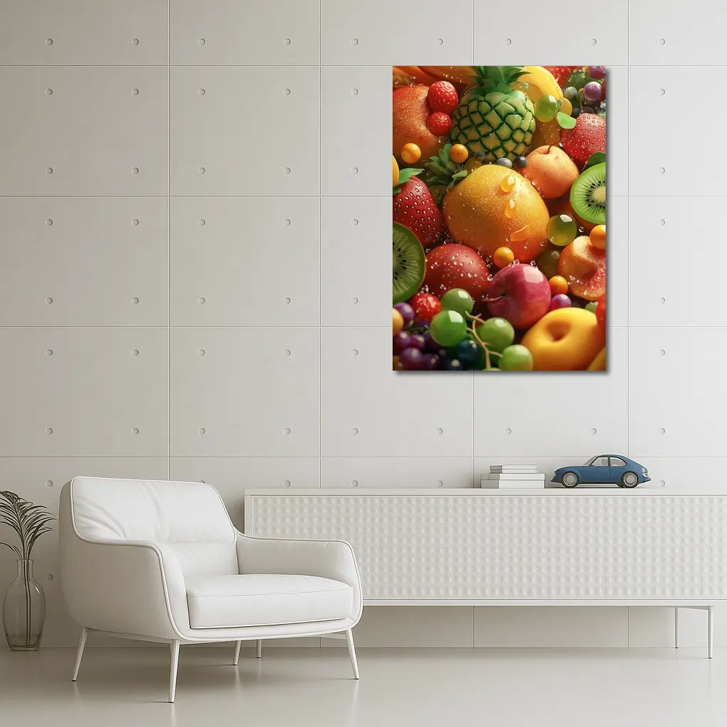 Colorful Tropical Fruits Fresh Summer Arrangement – Wall Art