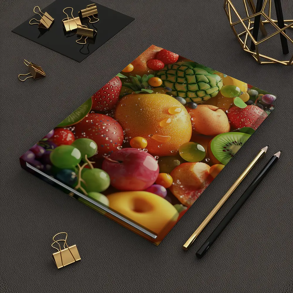 Colorful Tropical Fruits Fresh Summer Arrangement – Notebooks