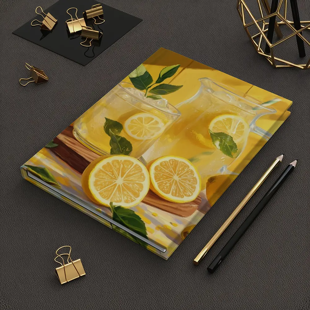 Lemonade Pitcher Glass Summer Yellow Kitchen – Notebooks