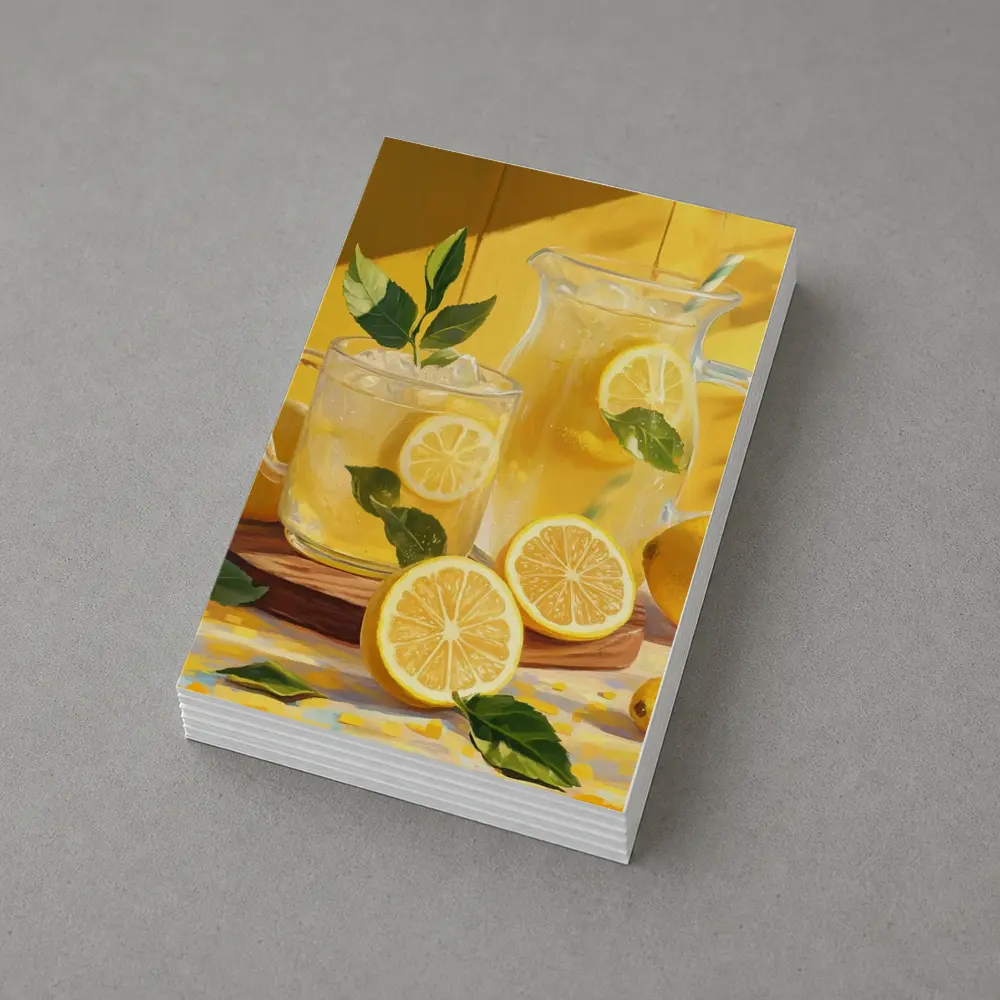 Lemonade Pitcher Glass Summer Yellow Kitchen – Postcards
