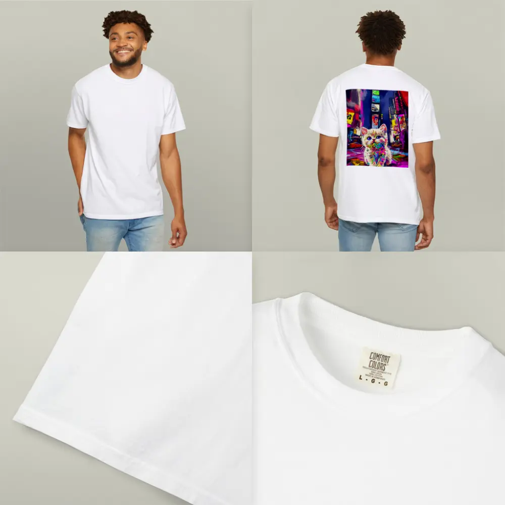 Colorful Kitten Pop Art Times Square – T-Shirts