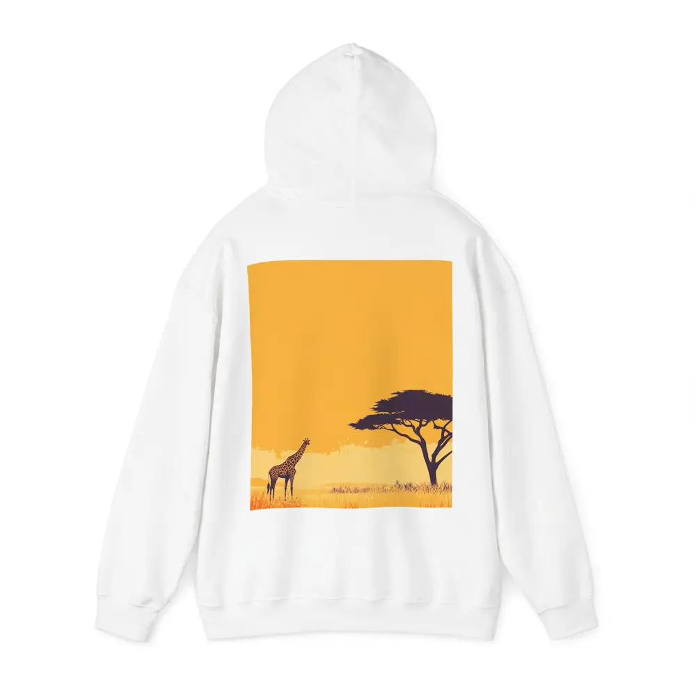 Giraffe Silhouette African Savanna Acacia Tree – Hoodies