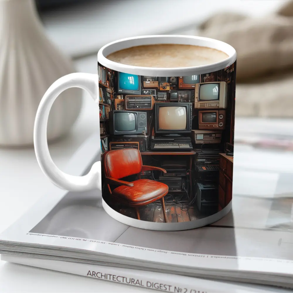 Retro Televisions Collection Cozy Vintage Room – Mugs