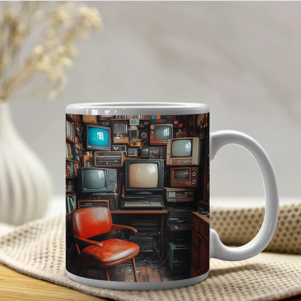Retro Televisions Collection Cozy Vintage Room – Mugs