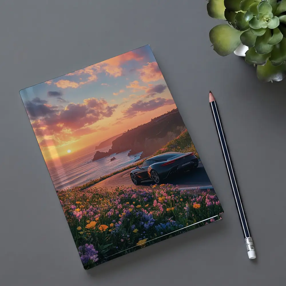 Aston Martin One77 Coastal Sunset Wildflowers Drive – Notebooks