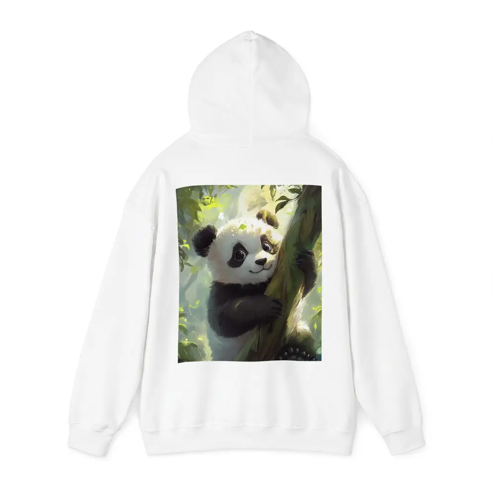 Baby Panda Climbing Tree Forest Art – Hoodies