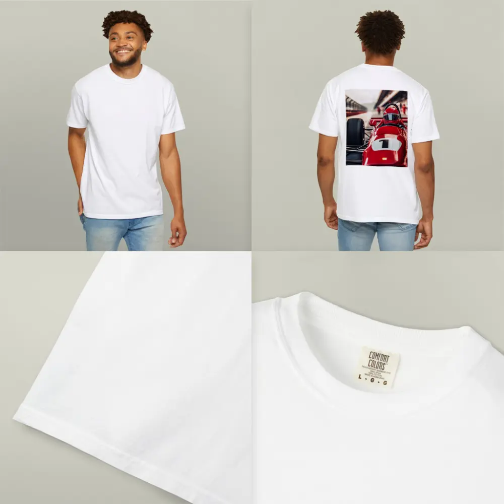 Red Formula One Racing Car Pit Lane – T-Shirts