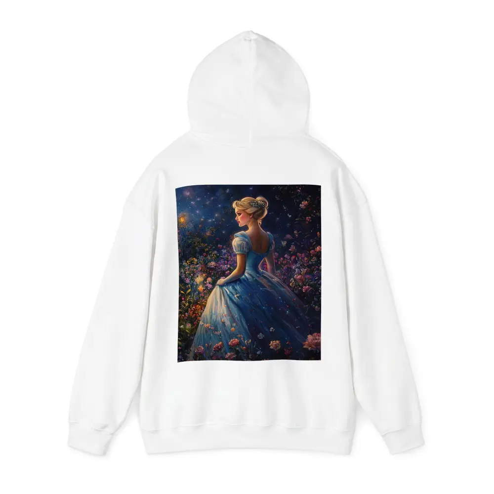 Princess Blue Gown Enchanted Floral Night Garden – Hoodies
