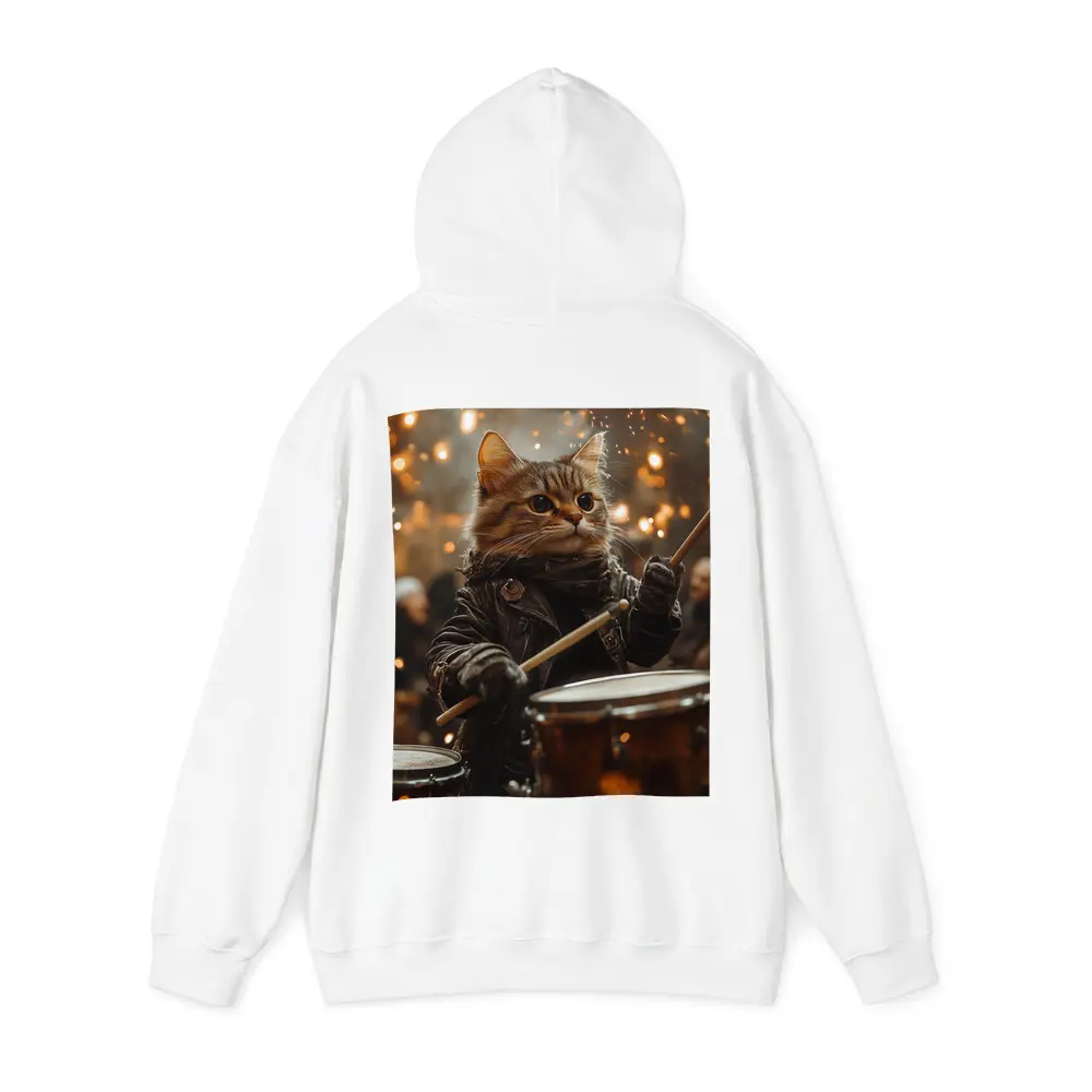 Tabby Cat Drummer Leather Jacket Sparks – Hoodies