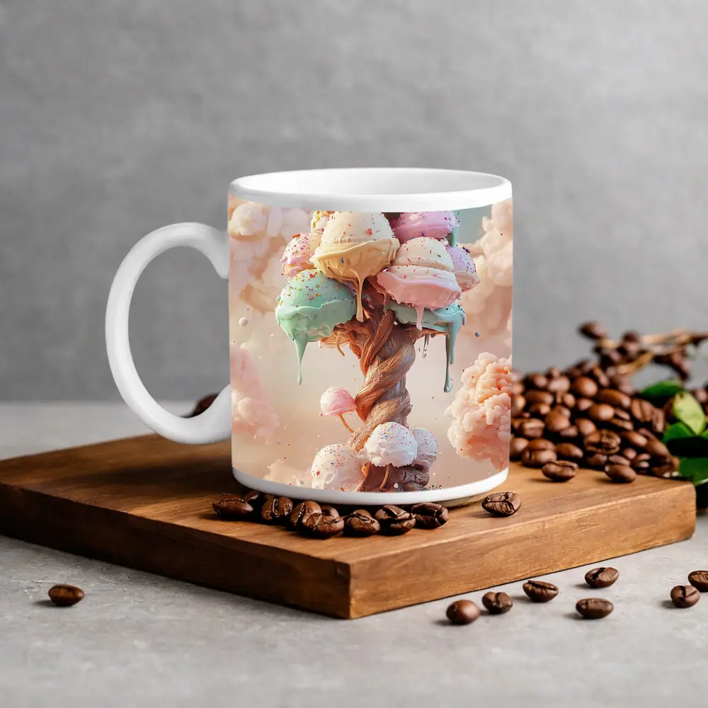 Ice Cream Tree Fantasy Pastel Sky – Mugs