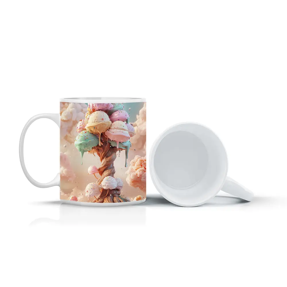 Ice Cream Tree Fantasy Pastel Sky – Mugs