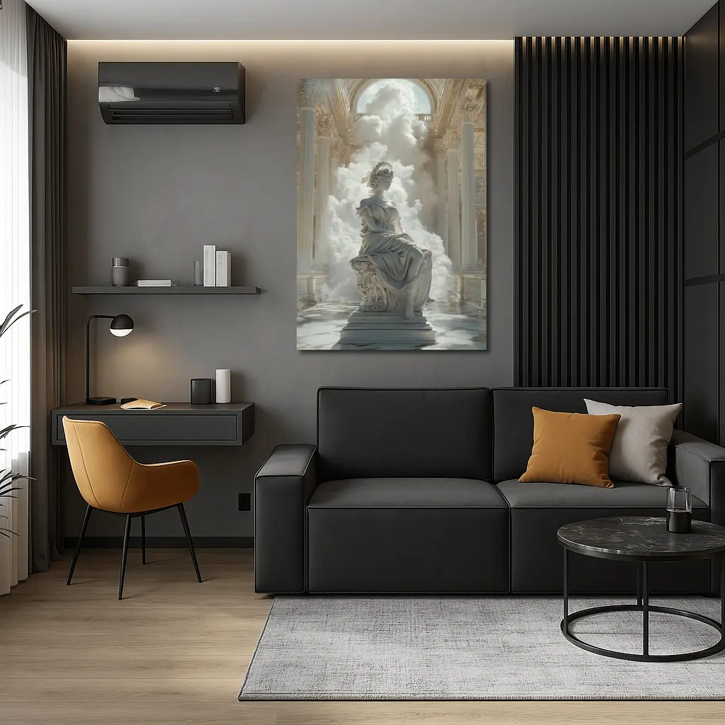 Classical Marble Goddess Statue Baroque Hall – Wall Art