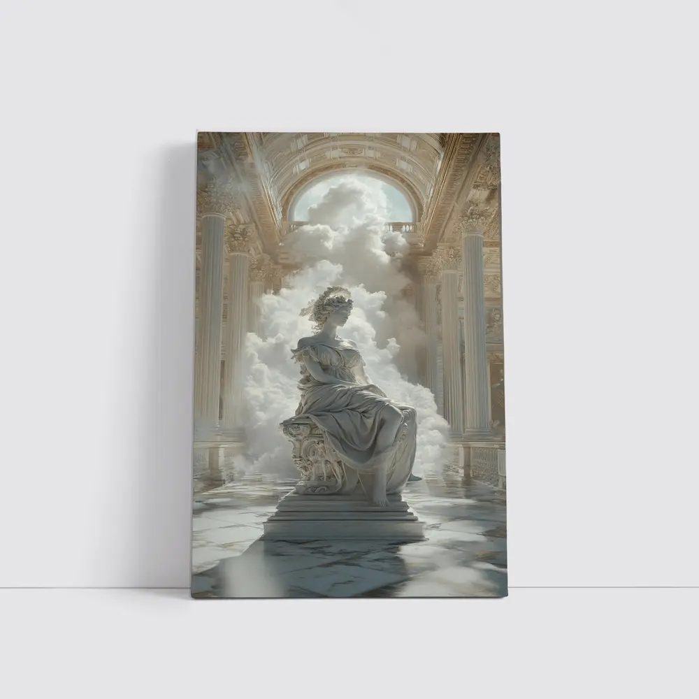 Classical Marble Goddess Statue Baroque Hall – Wall Art