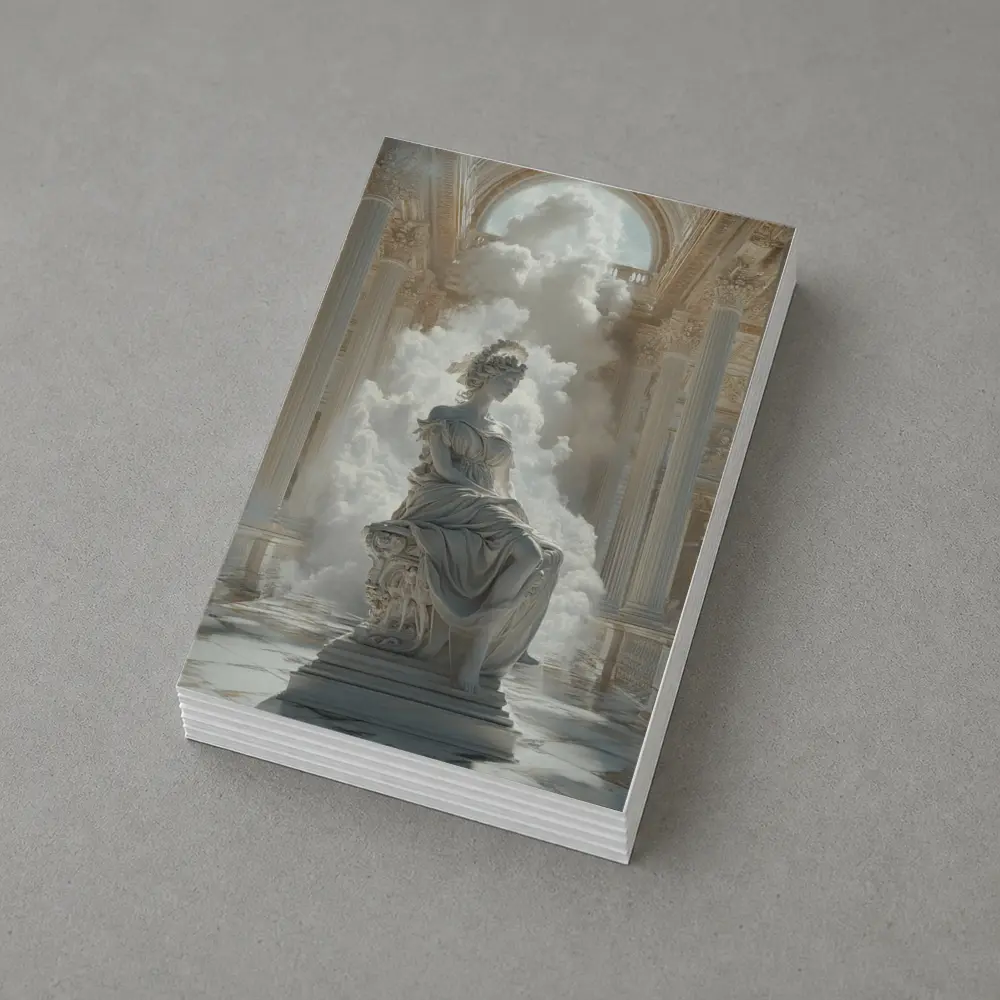 Classical Marble Goddess Statue Baroque Hall – Postcards