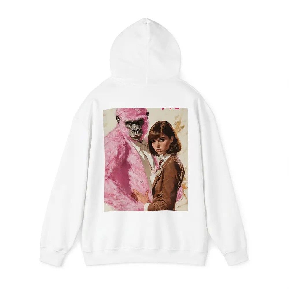 Pink Gorilla Bunny Woman Brown Suit Pop – Hoodies