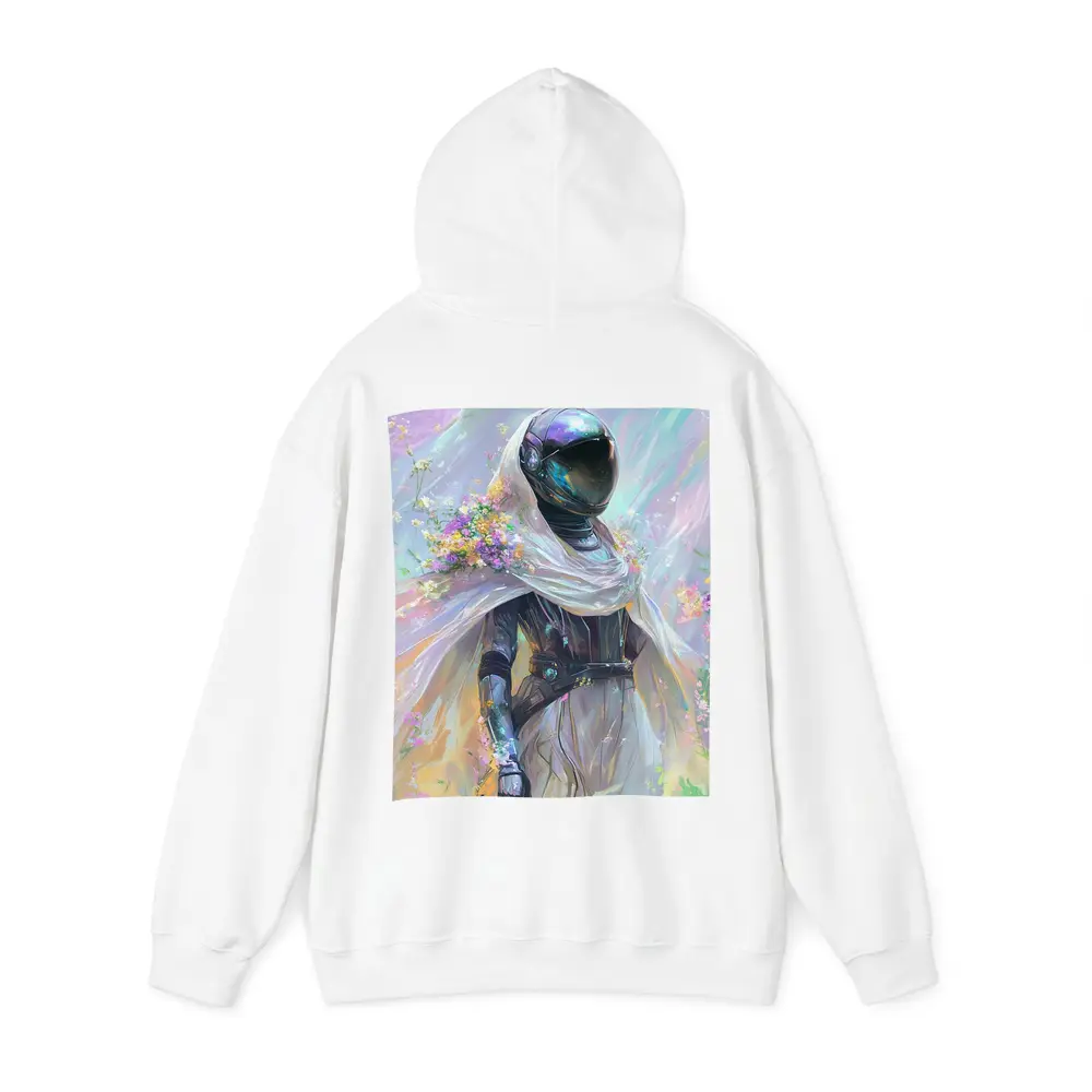 Armored Figure White Veil Floral Fantasy – Hoodies