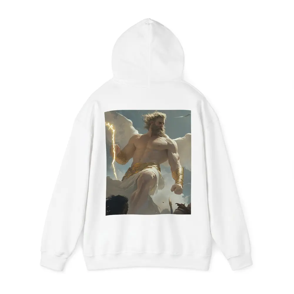 Zeus God Lightning Bolt Clouds Sky – Hoodies