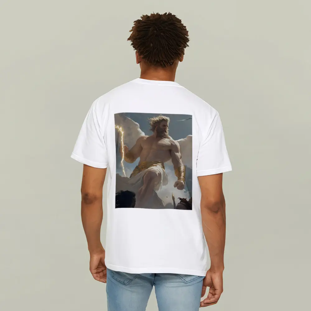 Zeus God Lightning Bolt Clouds Sky – T-Shirts