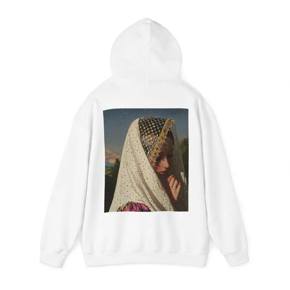 Jeweled Veil Woman Starry Night Sky – Hoodies