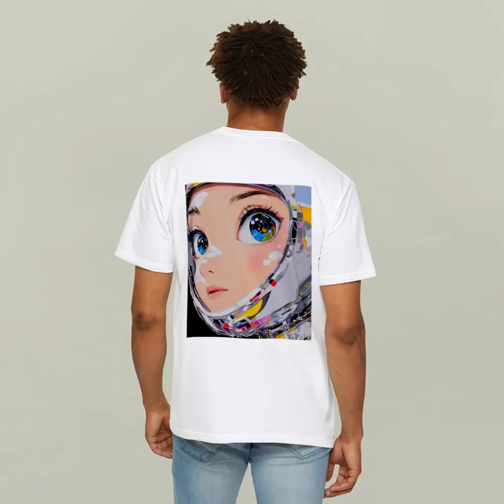 Anime Girl Space Helmet Pop Art – T-Shirts