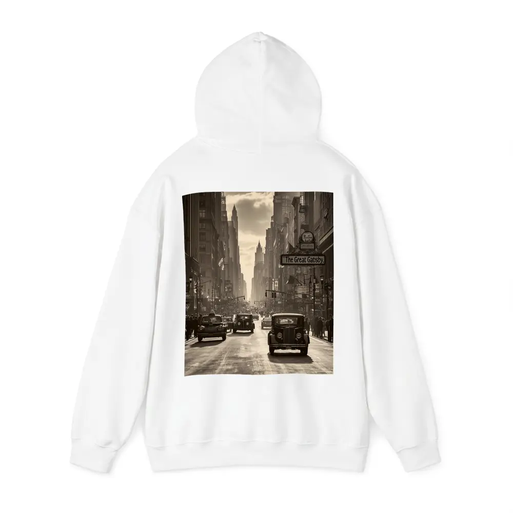 Great Gatsby Vintage City Street Sepia Scene – Hoodies