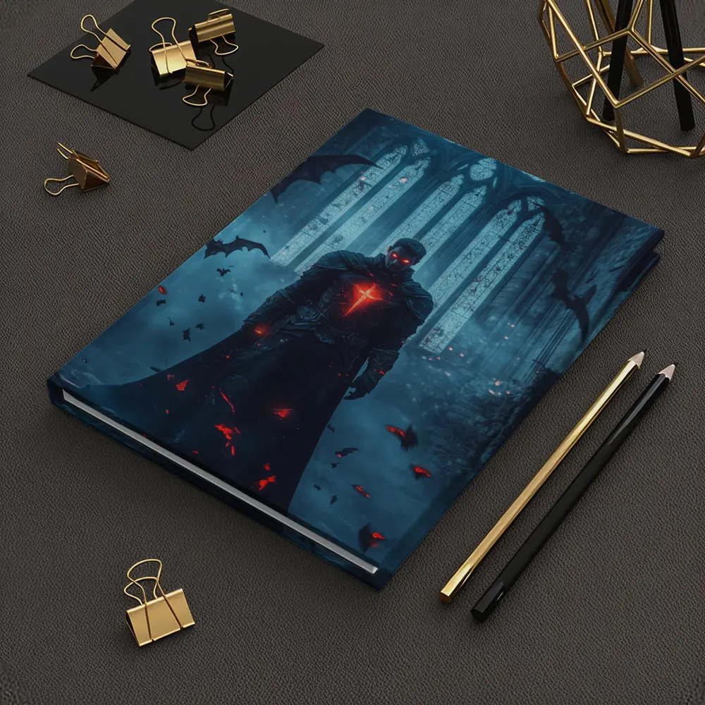 Dark Vampire Knight Gothic Cathedral Bats – Notebooks