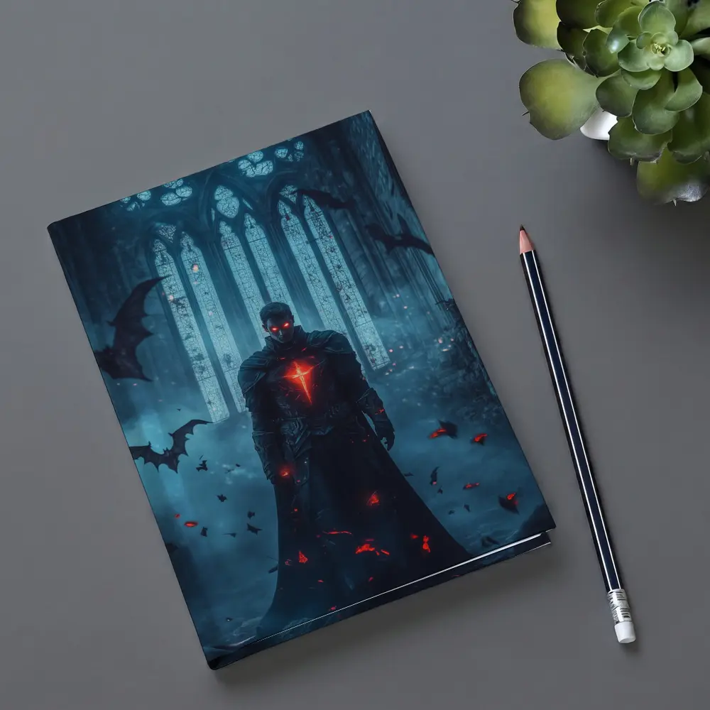Dark Vampire Knight Gothic Cathedral Bats – Notebooks