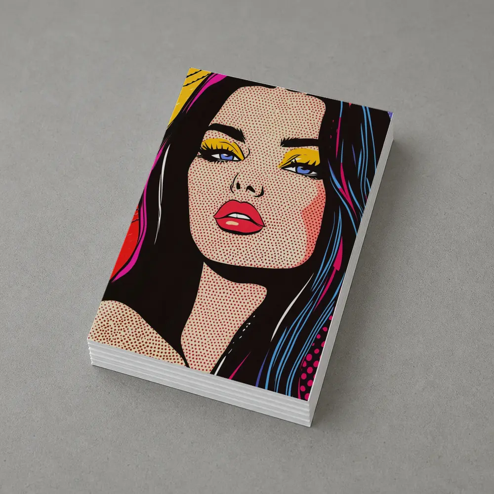 Pop Art Woman Bold Colorful Comic Style – Postcards